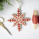 The HNB House Nutcracker Ballerina and Soldier Ornament Embroidery Kit