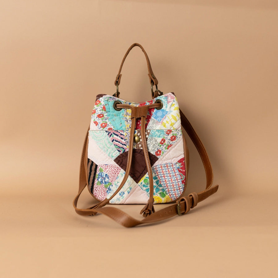 Gina Maria Bucket Bag Vintage Quilt #4