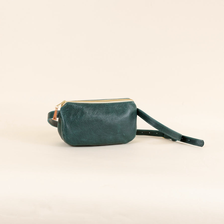 CleVegas Belt Bag Emerald Leather READY TO SHIP