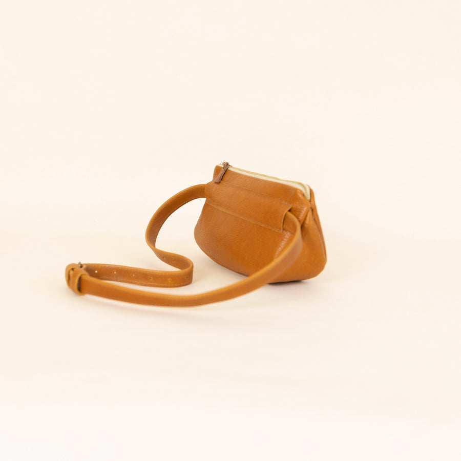 CleVegas Belt Bag Saddle Brown READY TO SHIP