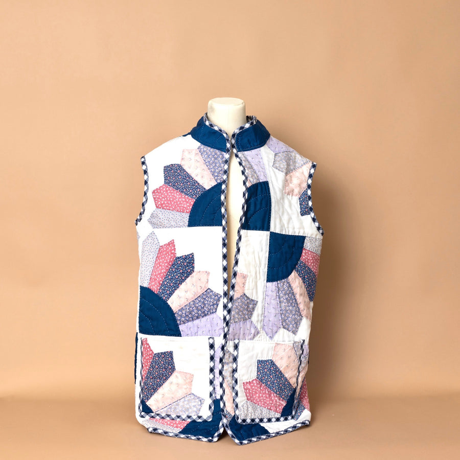 The Laura Long Quilt Vest XS/S