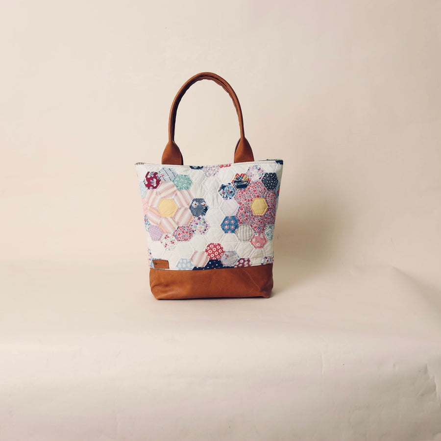 Quilted Abbey Tote With Leather Trim #2