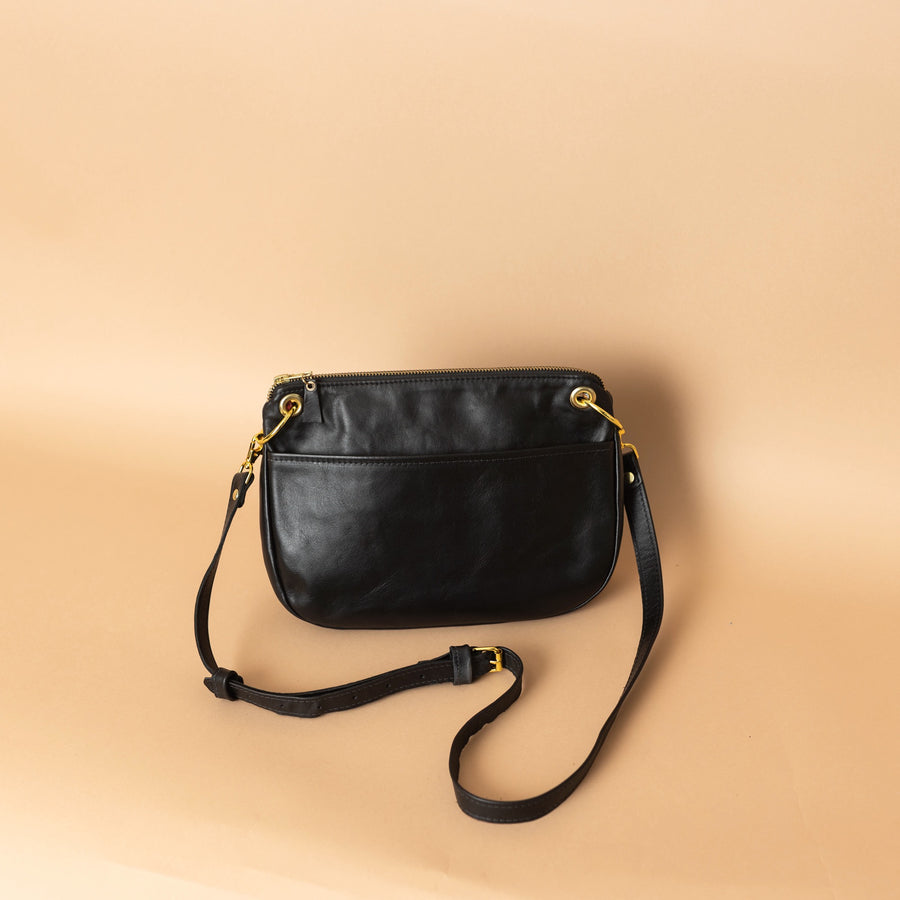 Jean Crossbody Black Leather