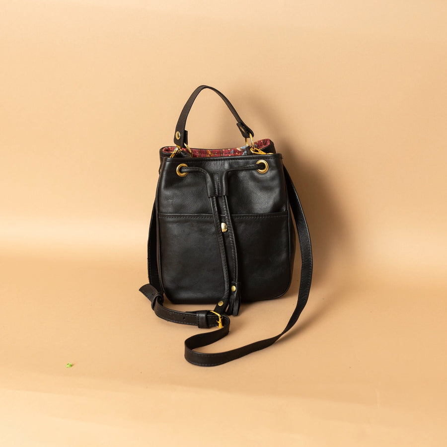 Gina Maria Bag Black Genuine Leather