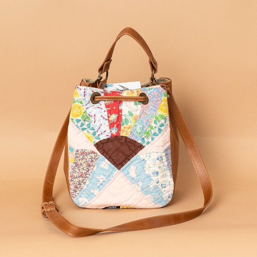 Gina Maria Bucket Bag Vintage Quilt #4