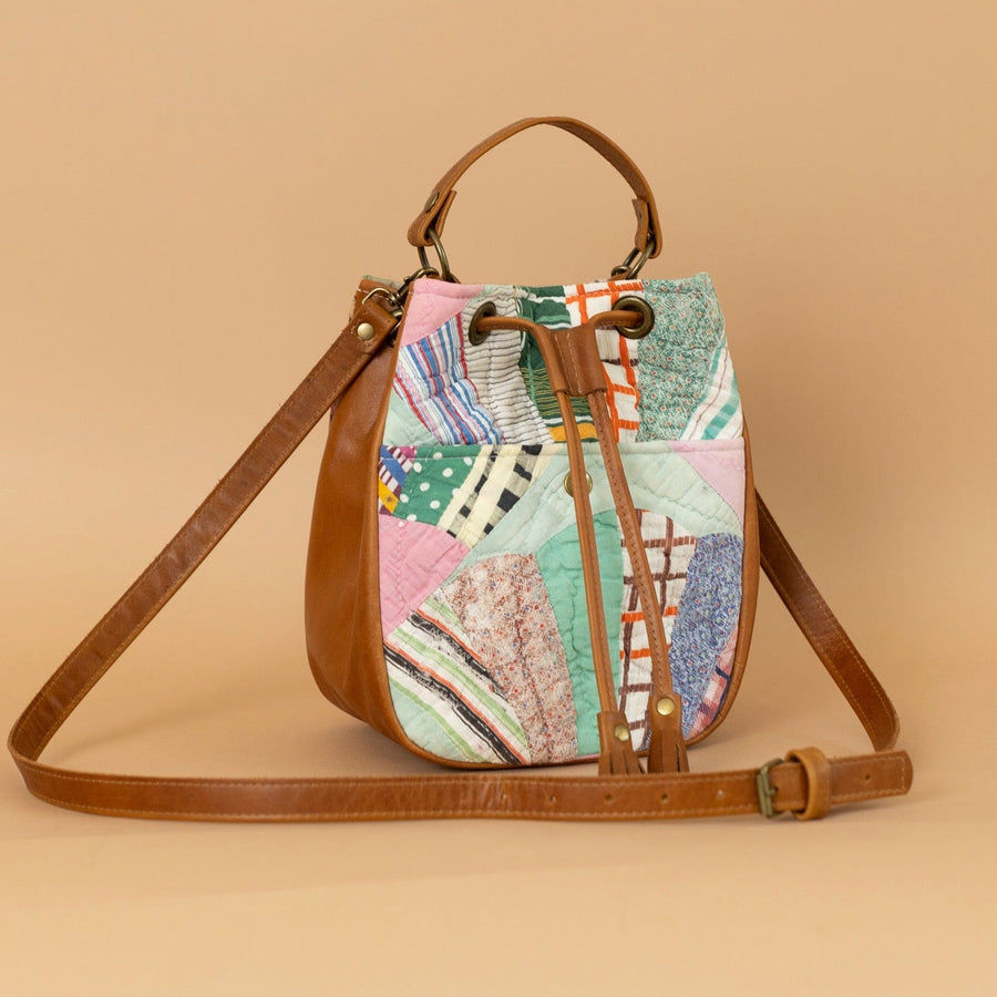 Gina Maria Bucket Bag Vintage Quilt #3