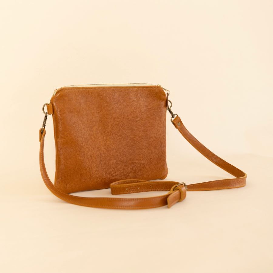 Laney Crossbody Saddle Brown READY TO SHIP