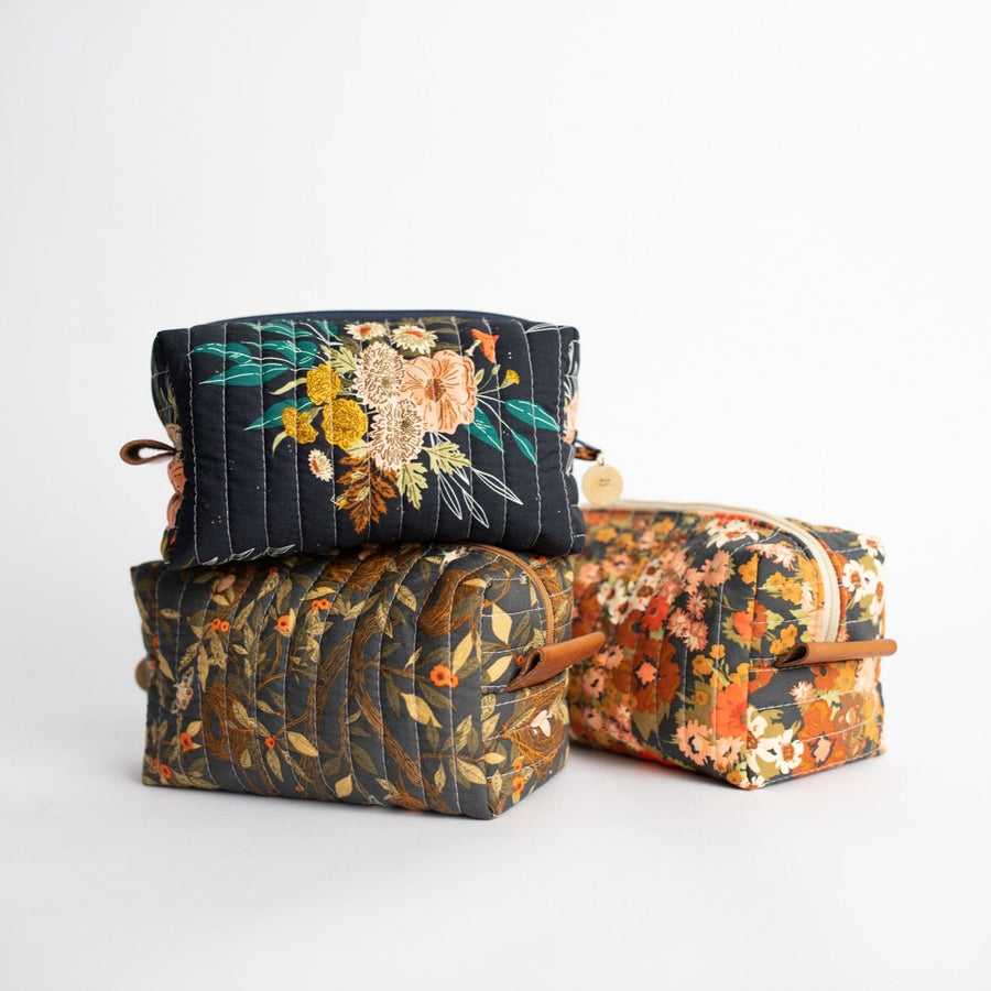 Quilted Essentials Pouch MADE TO ORDER