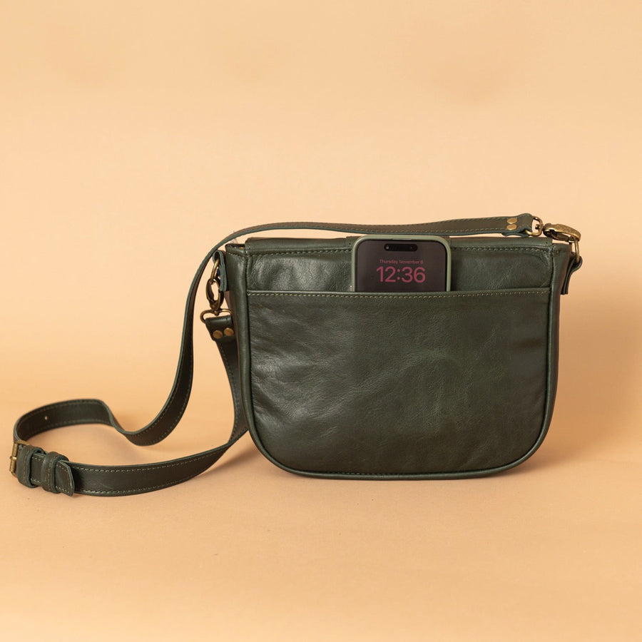 Mini Derby Forrest Green Leather