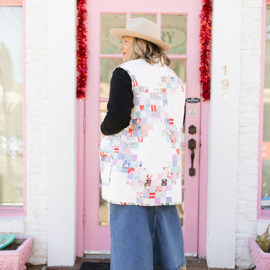 L/XL Long Quilted Vest